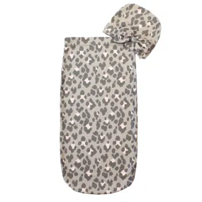 Cutie Cocoon Matching Cocoon & Hat Set - Blush Leopard