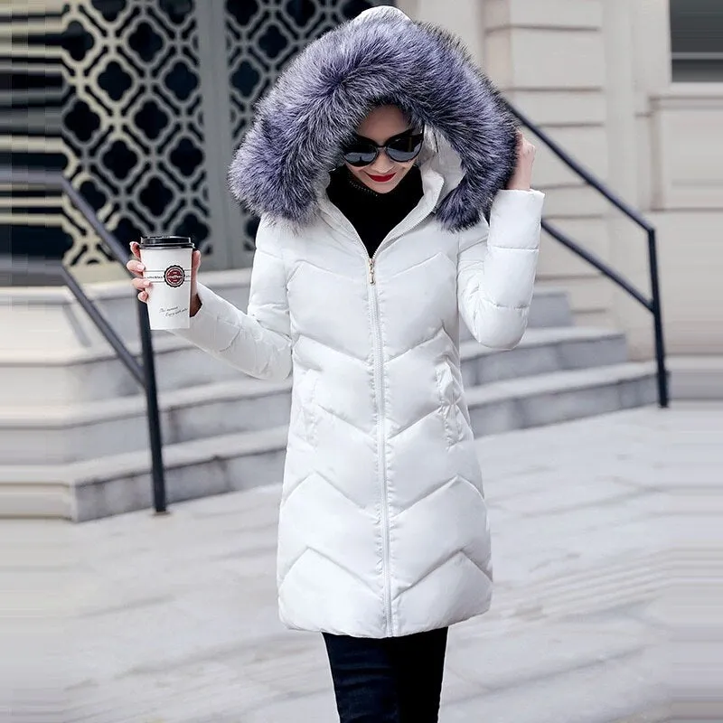 Detachable Fake Fur Winter Jacket