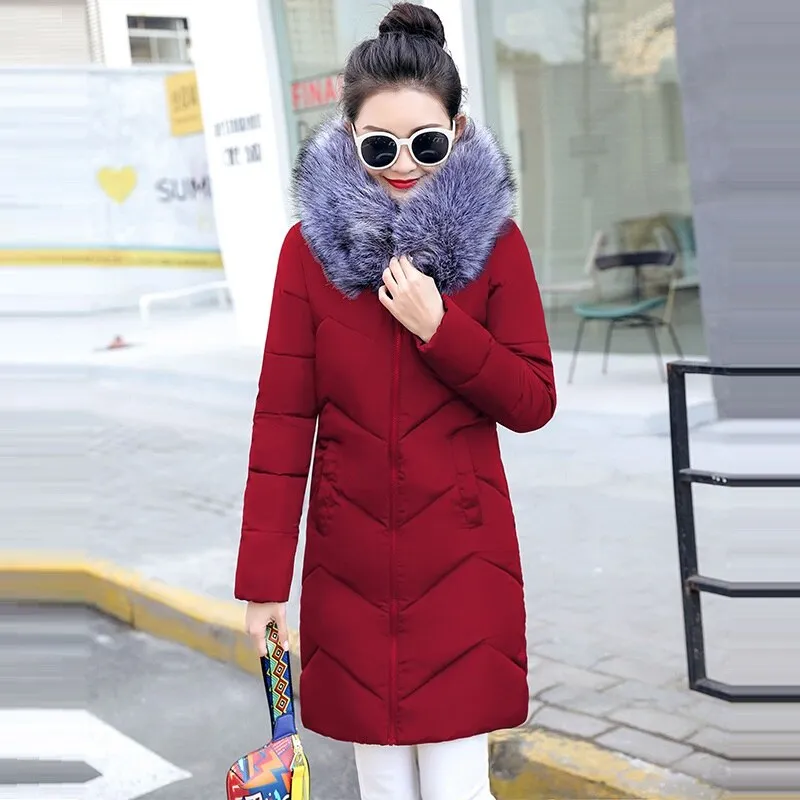 Detachable Fake Fur Winter Jacket