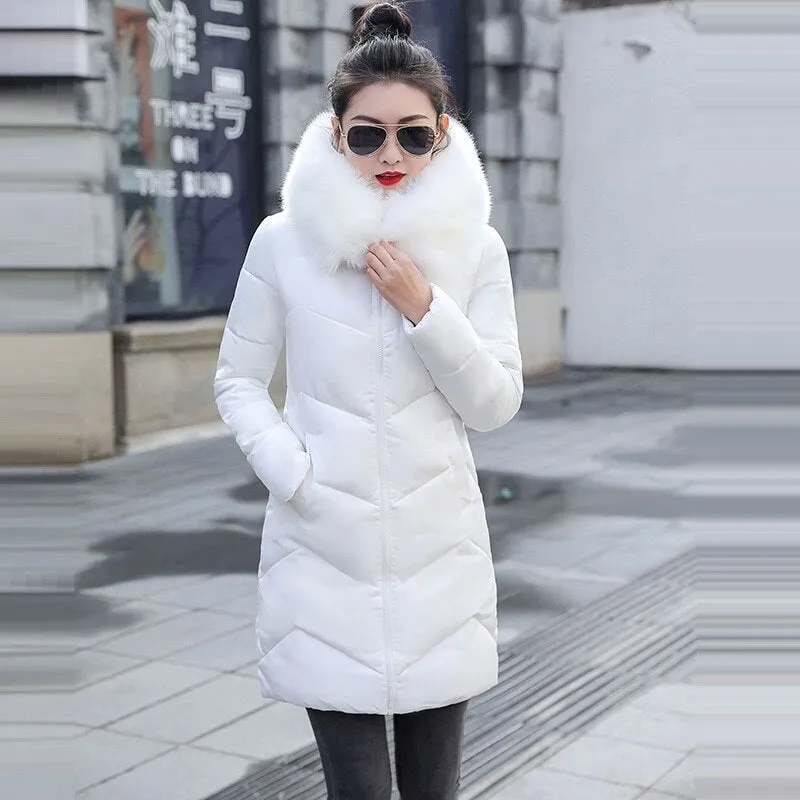 Detachable Fake Fur Winter Jacket