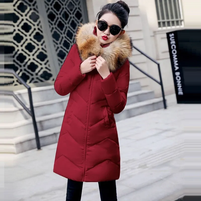 Detachable Fake Fur Winter Jacket
