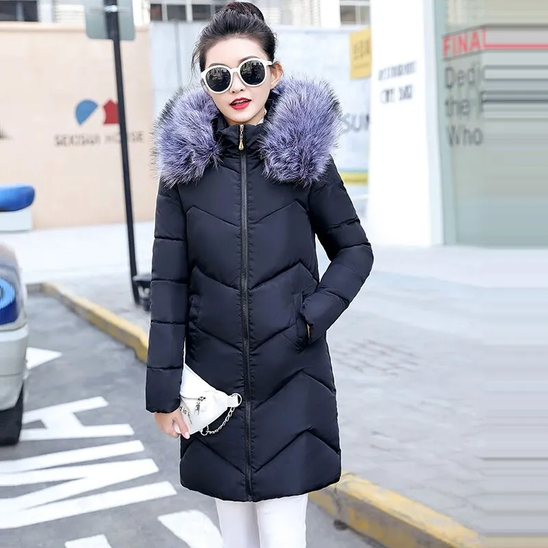 Detachable Fake Fur Winter Jacket