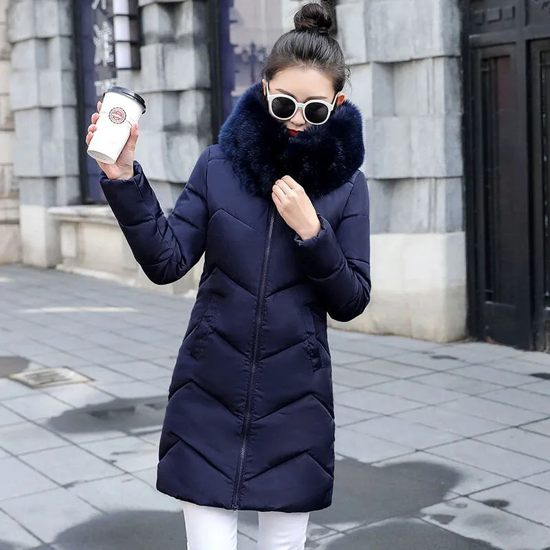 Detachable Fake Fur Winter Jacket