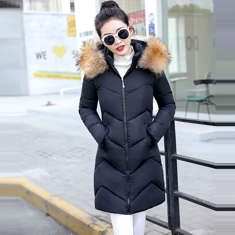 Detachable Fake Fur Winter Jacket