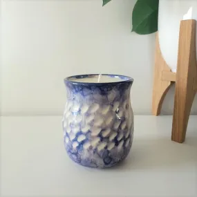 Dimpled Tumbler Massage Candle - Dark Purple/Blue