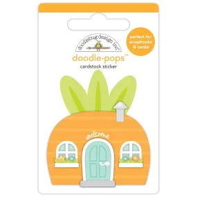Doodlebug Doodle-Pops 3D Stickers Carrot Top