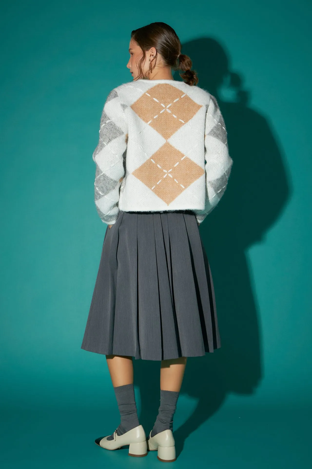 English Factory - Argyle Cardigan
