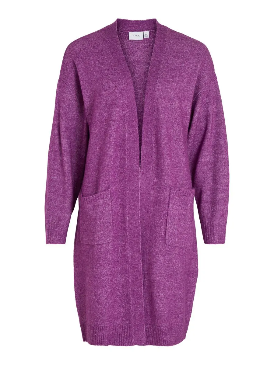 Ericka Open Knit Cardigan (Sparking Grape)