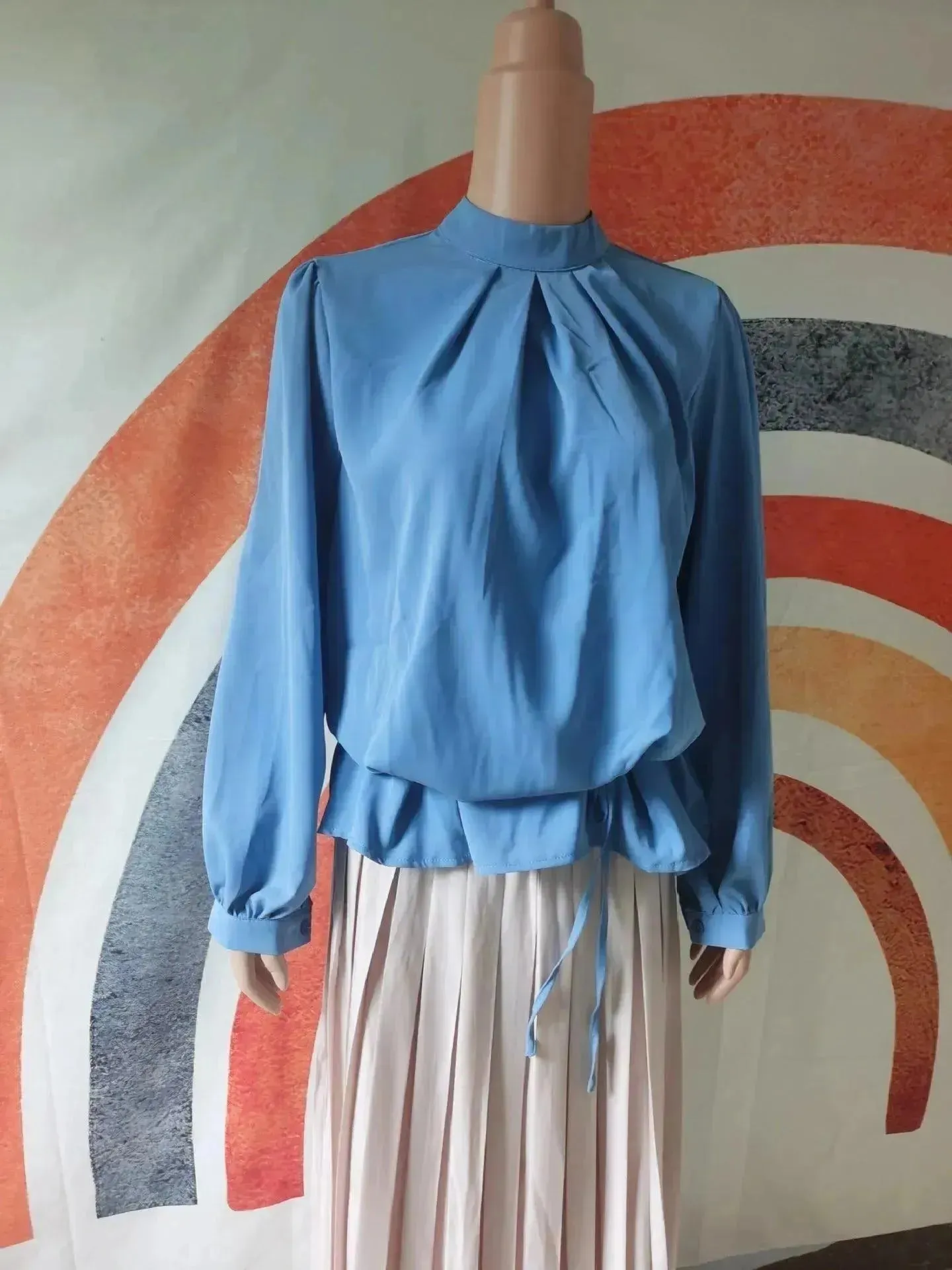 Extra Beautiful Pleated Skirt Suit for Arab Dubai Turkey Middle East Women Outfit set