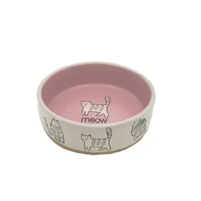 Farrah Cat Bowl in Pink