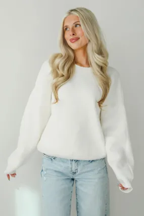 FINAL SALE - Snowy Escape Ivory Oversized Sweater