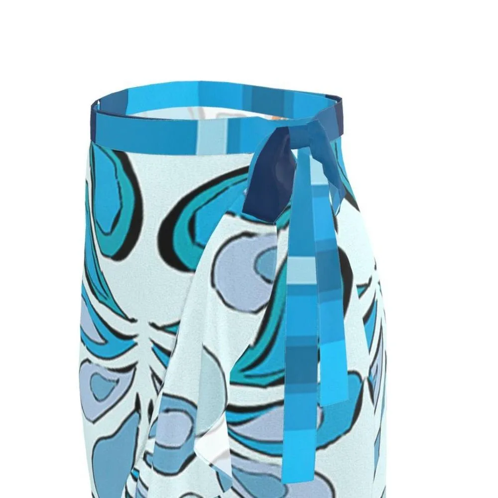 Flounce Maxi Skirt Raindrops