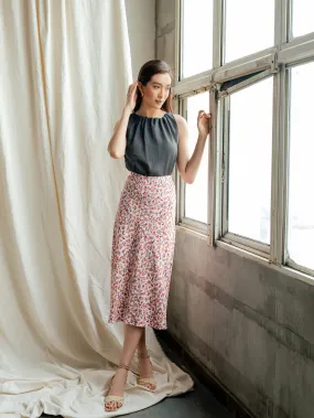 Flower Midi Skirt