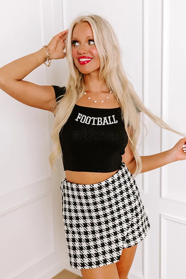 Football Knit Crop Top