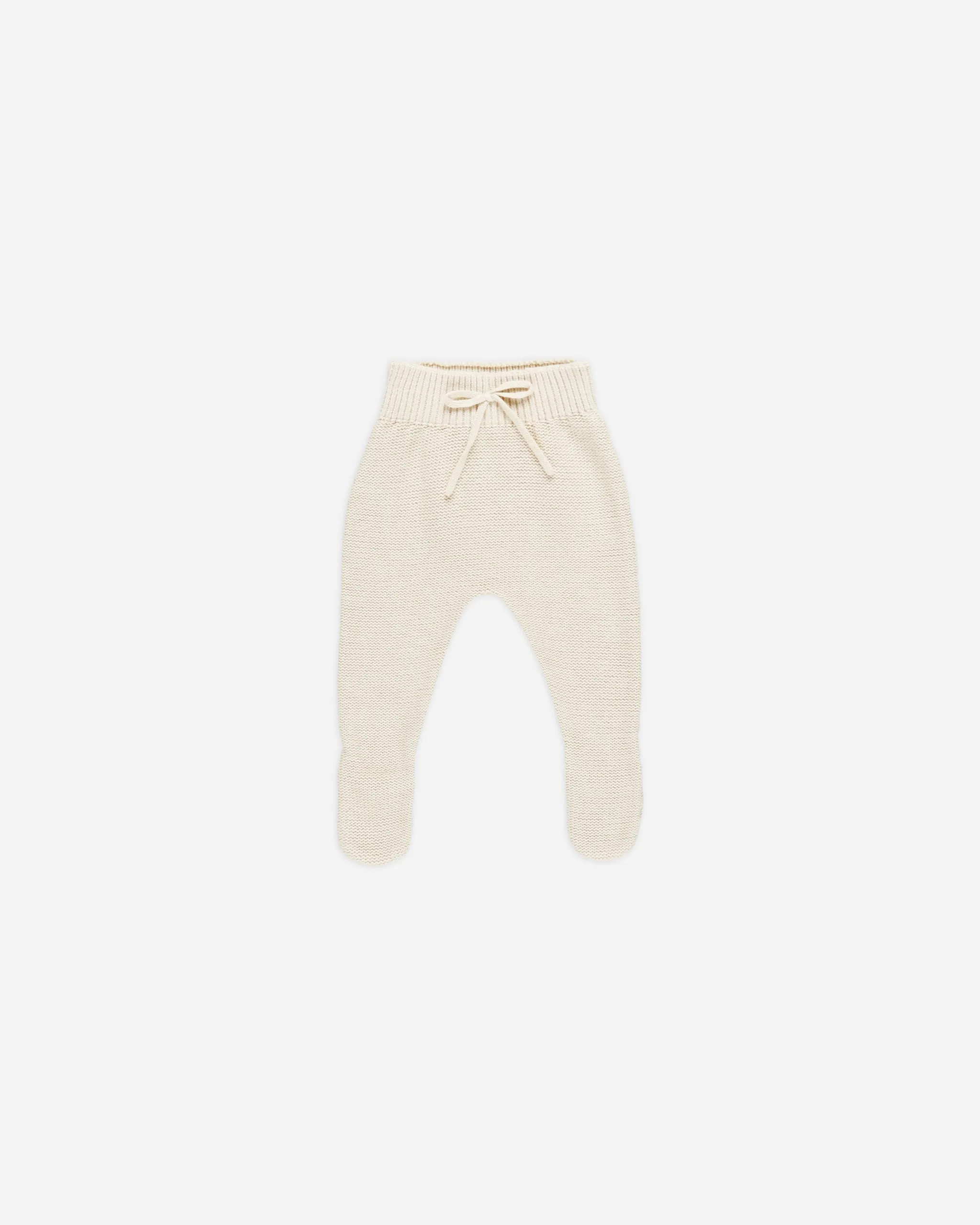 Footed Knit Pant || Natural