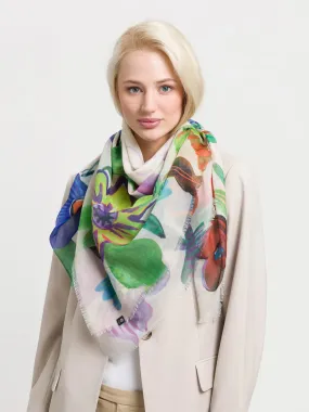Fraas Sustainability Edition - Scarf With Flower Design