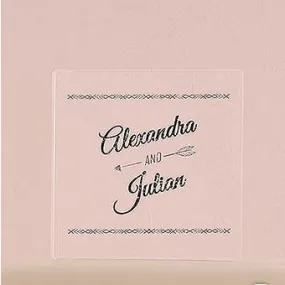 Free Spirit Personalized Clear Acrylic Block Cake Topper