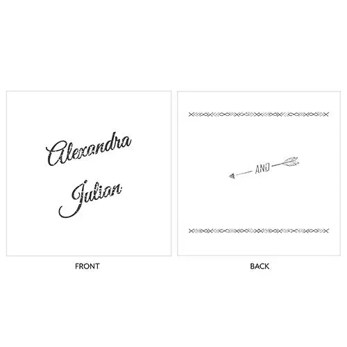 Free Spirit Personalized Clear Acrylic Block Cake Topper