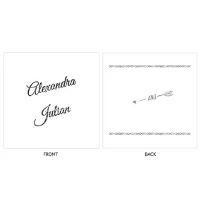Free Spirit Personalized Clear Acrylic Block Cake Topper