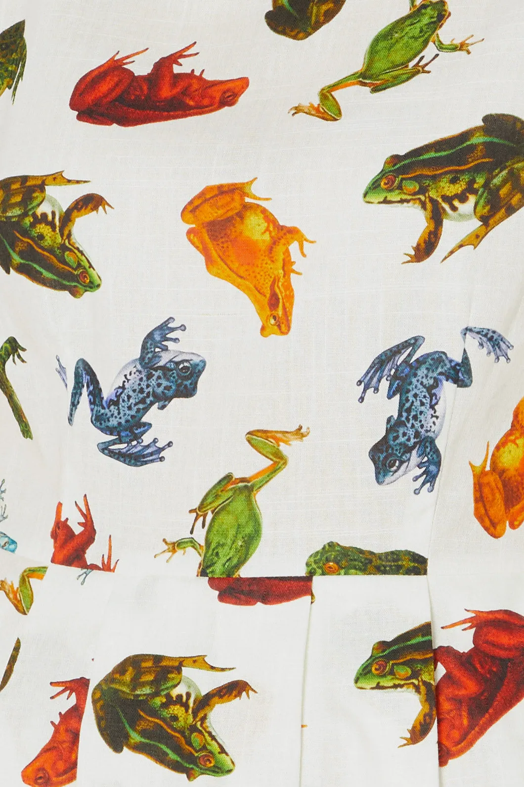 Frog Cotton Pleated Dress