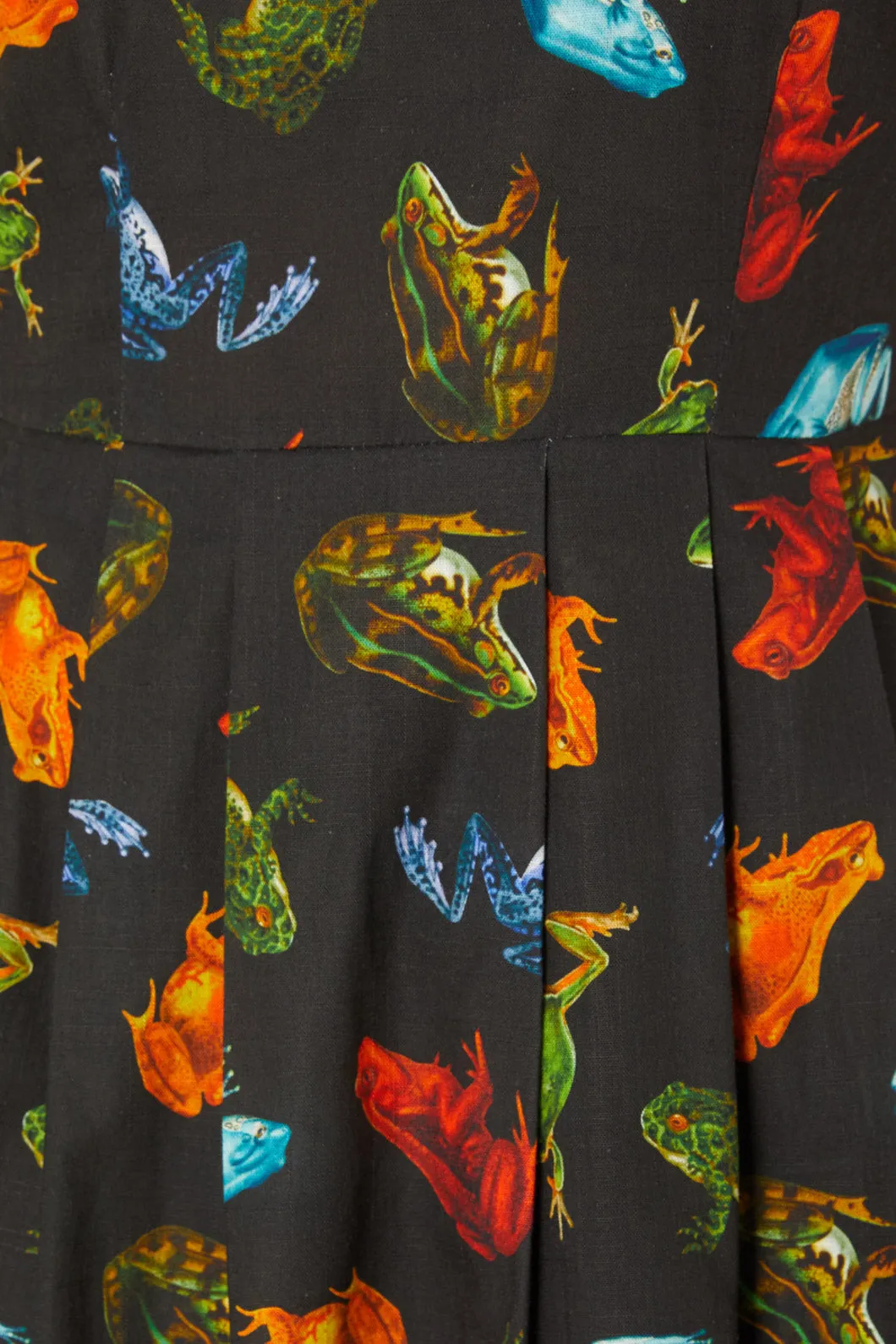 Frog Cotton Pleated Dress