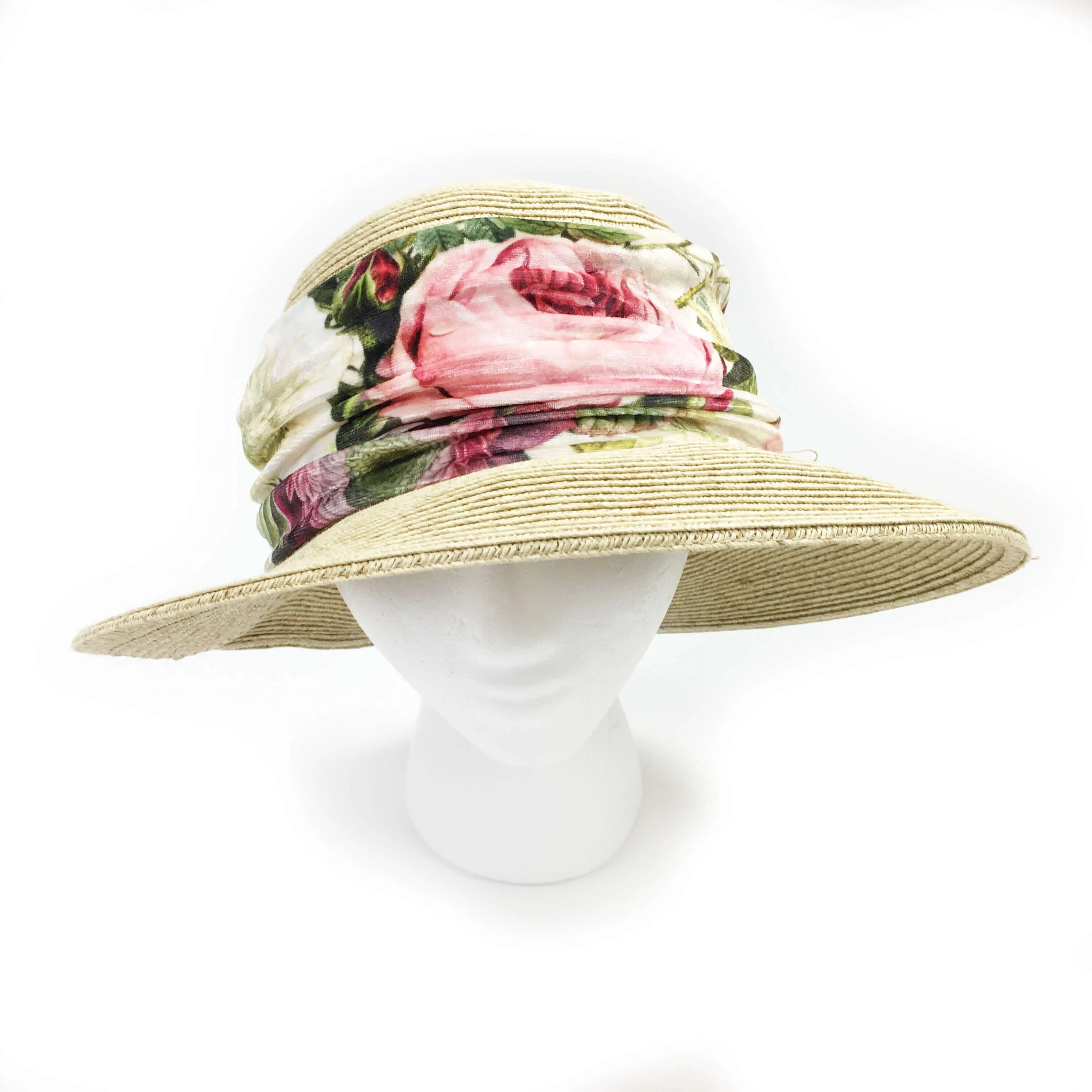 Garden Floral Versatile Scarf, Headband, HatBand, Neck Warmer, Washable, Ladies Scarf, Velour Scarf, Designer Gaiter,Velour/Silky Soft Knit