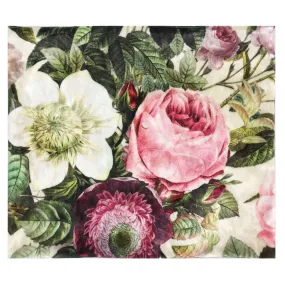 Garden Floral Versatile Scarf, Headband, HatBand, Neck Warmer, Washable, Ladies Scarf, Velour Scarf, Designer Gaiter,Velour/Silky Soft Knit