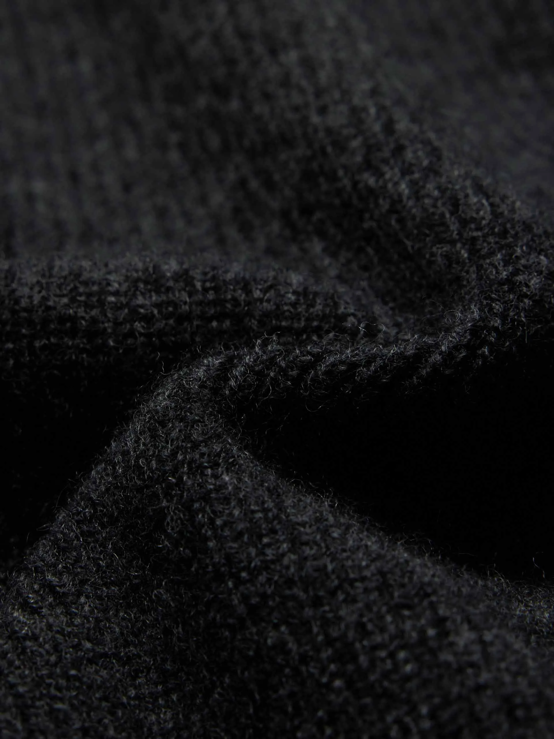 Half Button Wool Knit Top