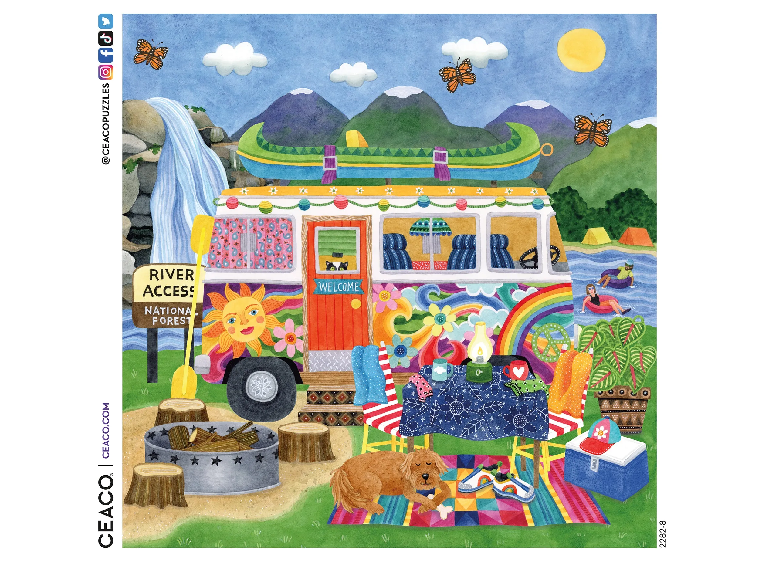 Happy Camper - Waterfall Camper - 300 Piece Puzzle