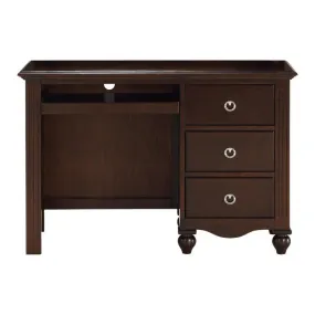 Homelegance Furniture Meghan 3-Drawer Writing Desk in Espresso