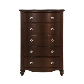 Homelegance Furniture Meghan 5-Drawer Chest in Espresso