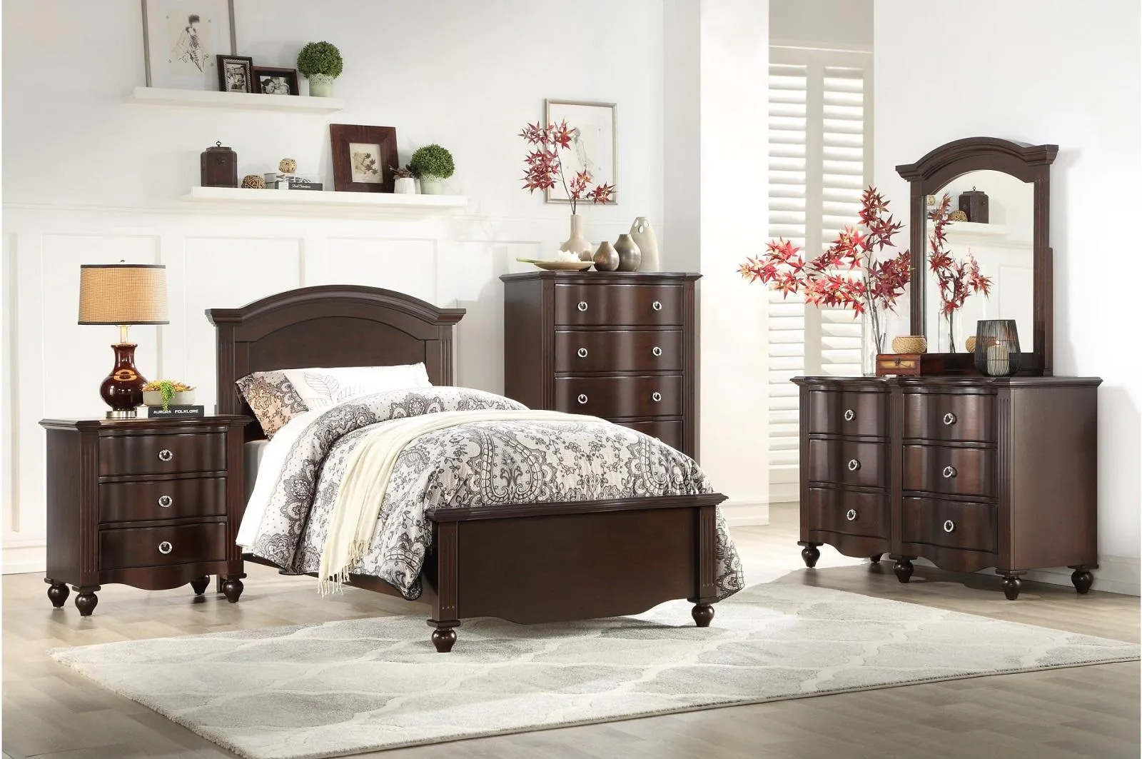 Homelegance Furniture Meghan Mirror in Espresso