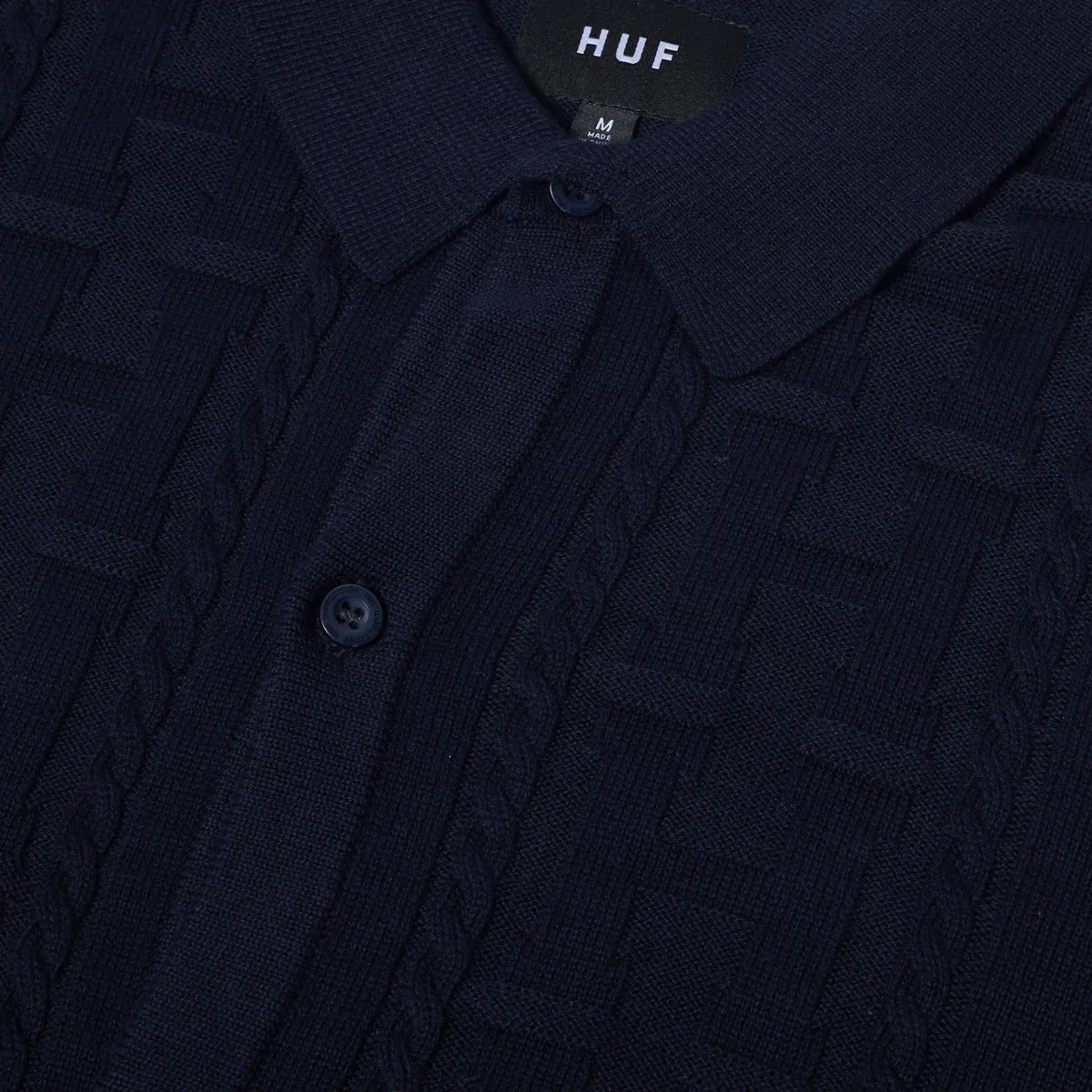 Huf Towner LS Knit Top Navy