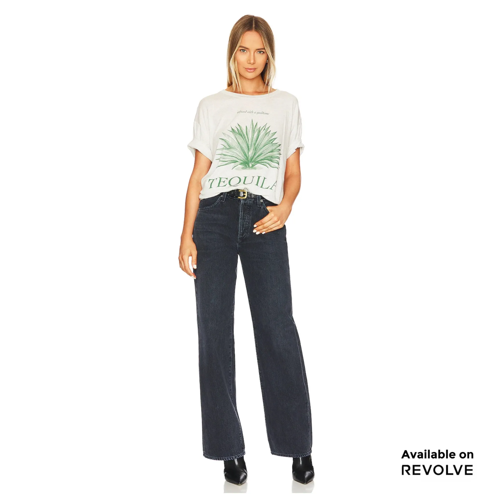 Infused Goodtime - Oversized Tee - Pebble Heather