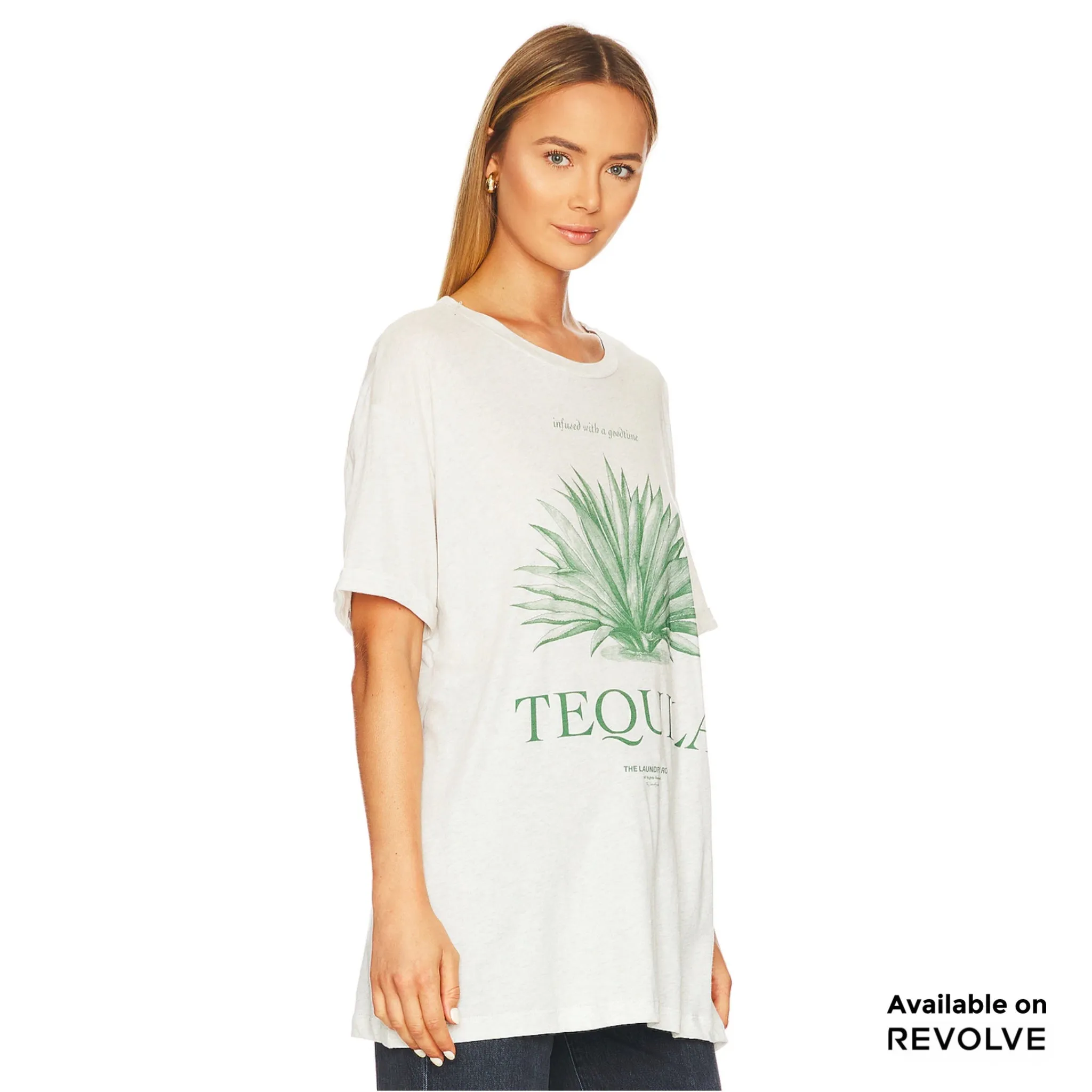 Infused Goodtime - Oversized Tee - Pebble Heather