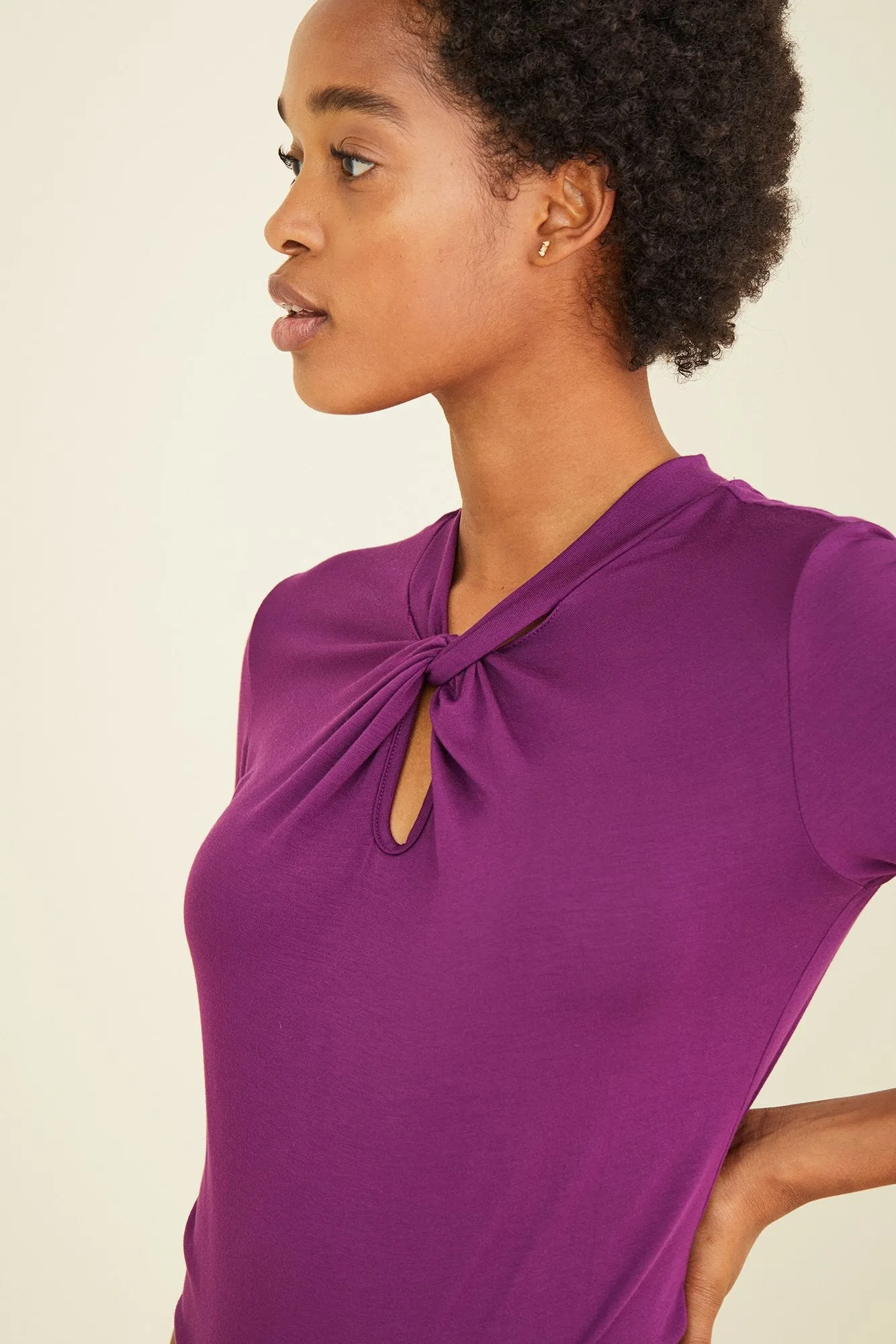 Inna Twist Neck Top