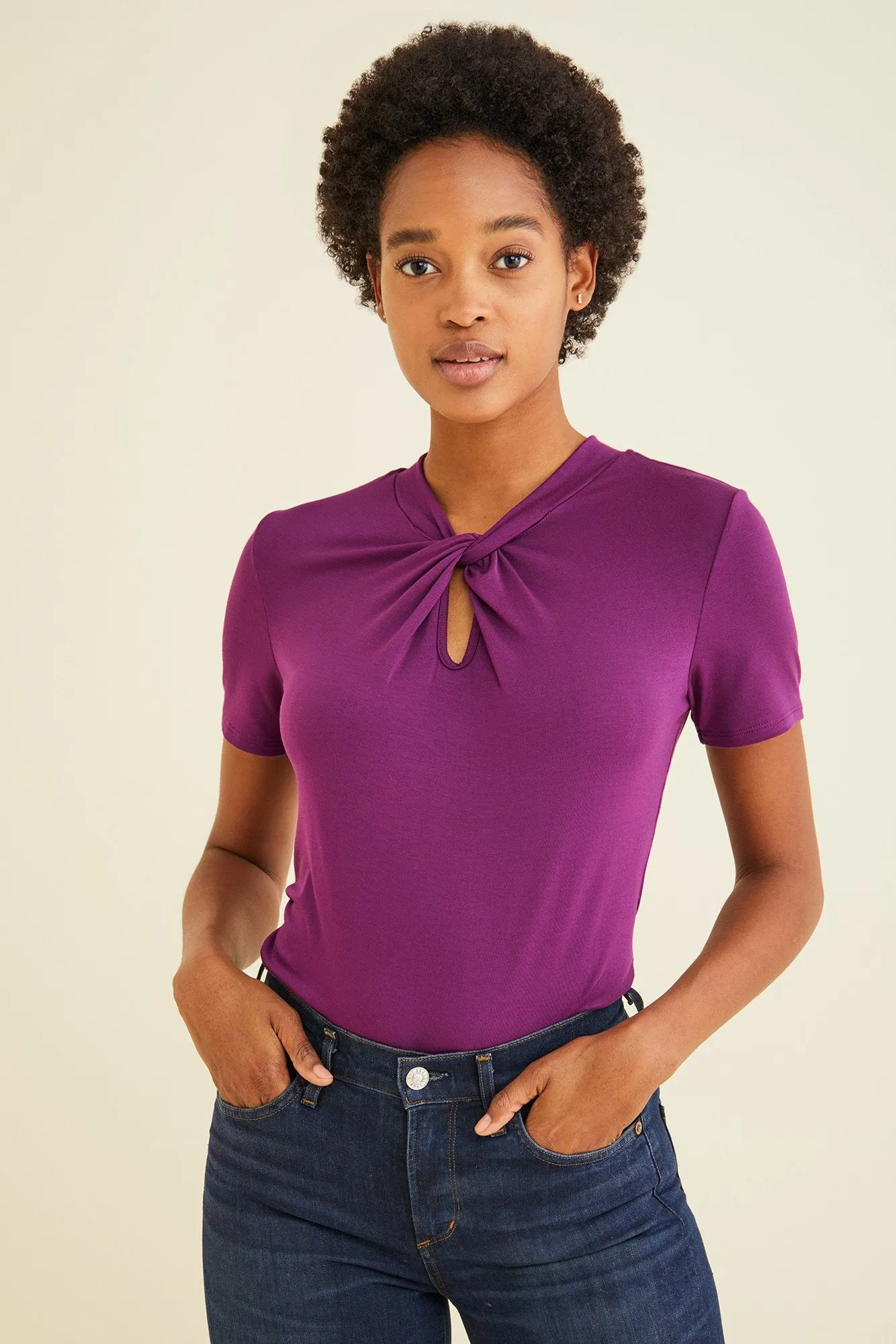 Inna Twist Neck Top