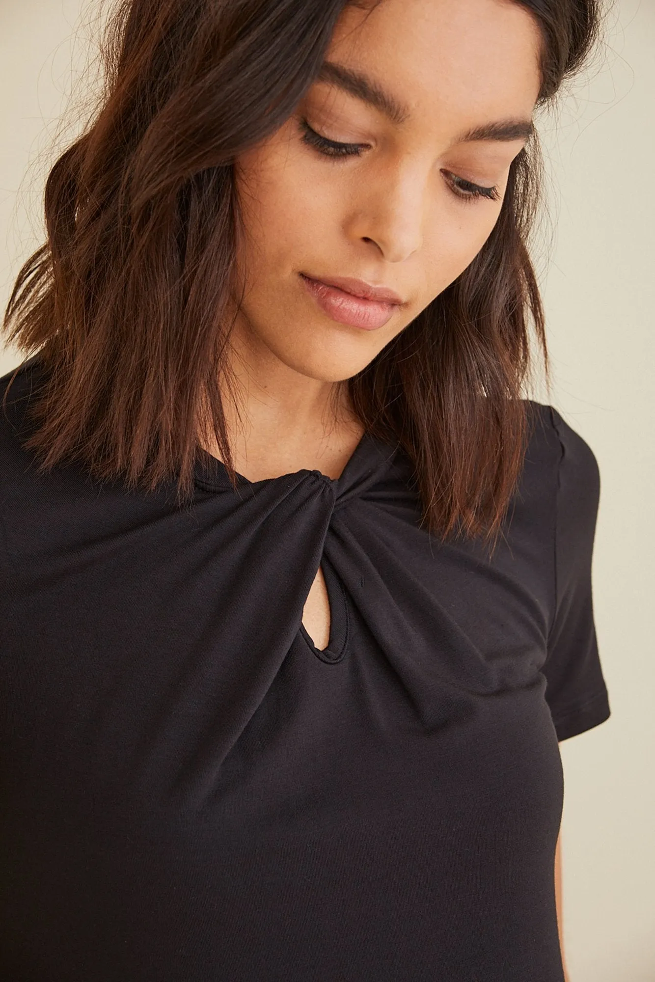 Inna Twist Neck Top