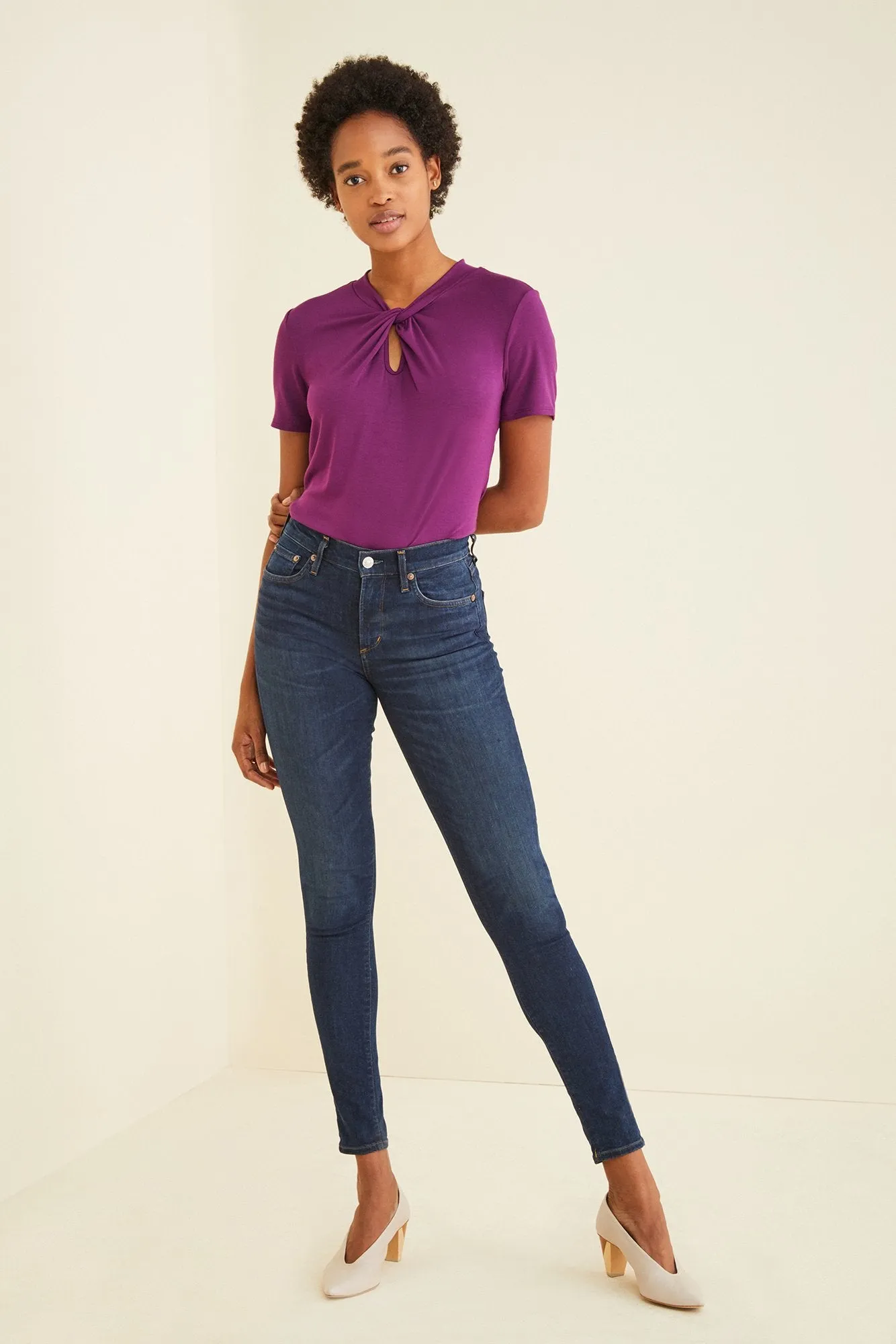 Inna Twist Neck Top
