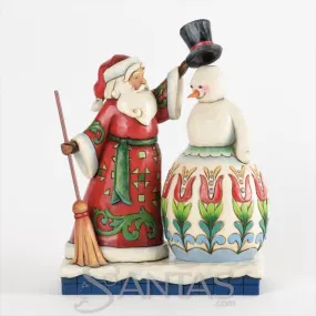 Jim Shore Santa Building Snowman
