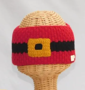 Knit Headband - Holiday / Santa Buckle