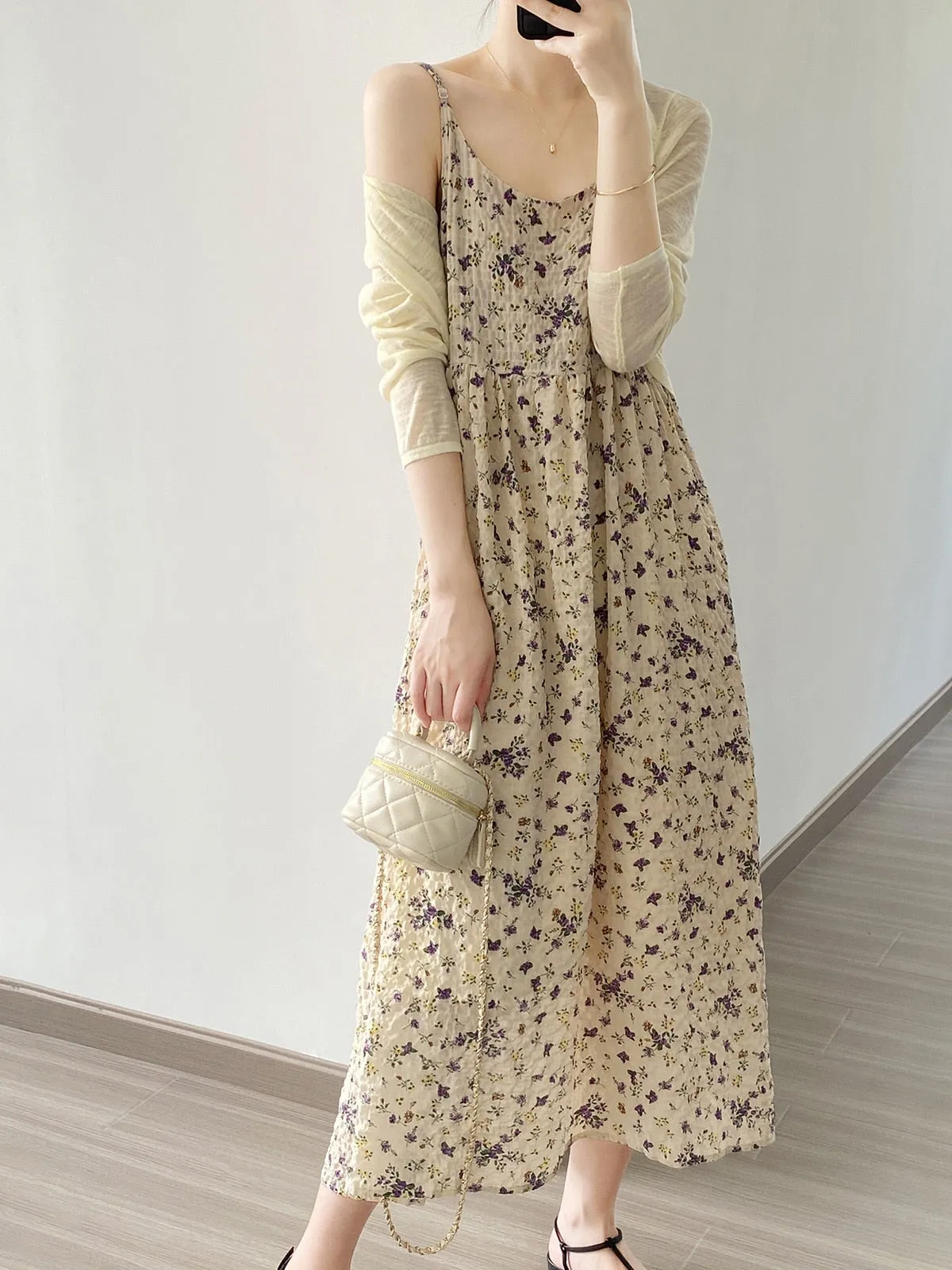 [Korean Style] 3 Colors Breathable See-through Fine Knit Crop Cardigan
