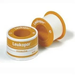 Leukopor Hypo-Allergenic Surgical Tape 2.5cm x 5m x6