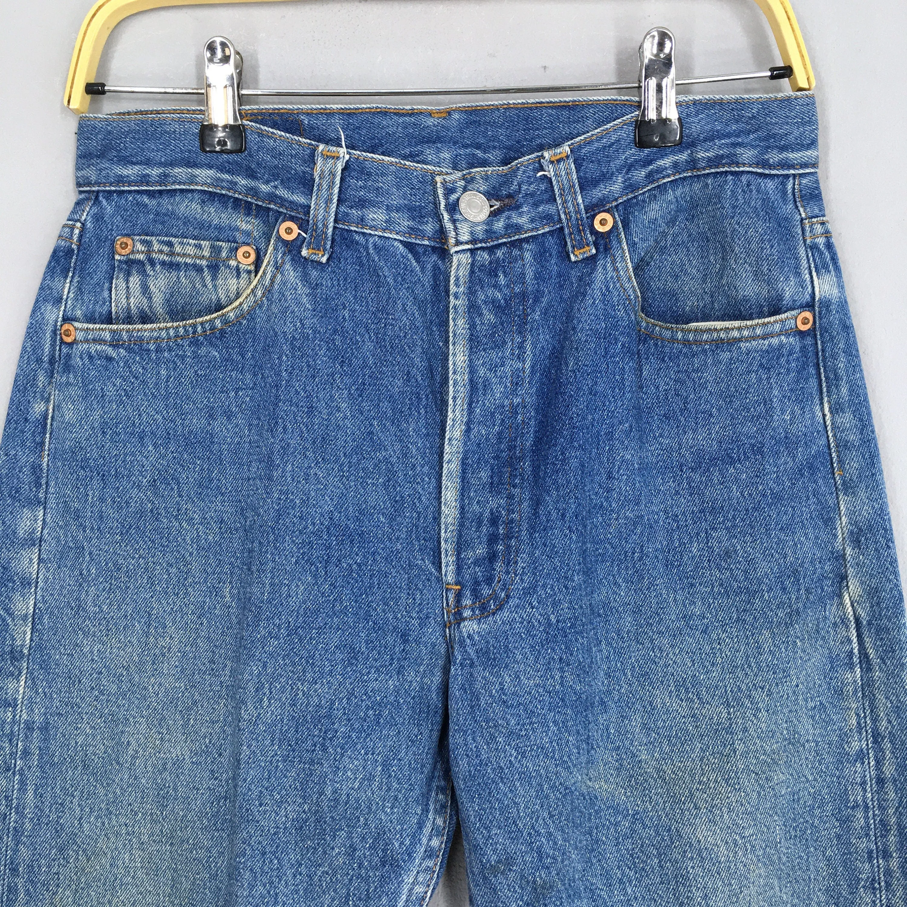 Levi's 501 Faded Dirty Blue Jeans Size 29x28