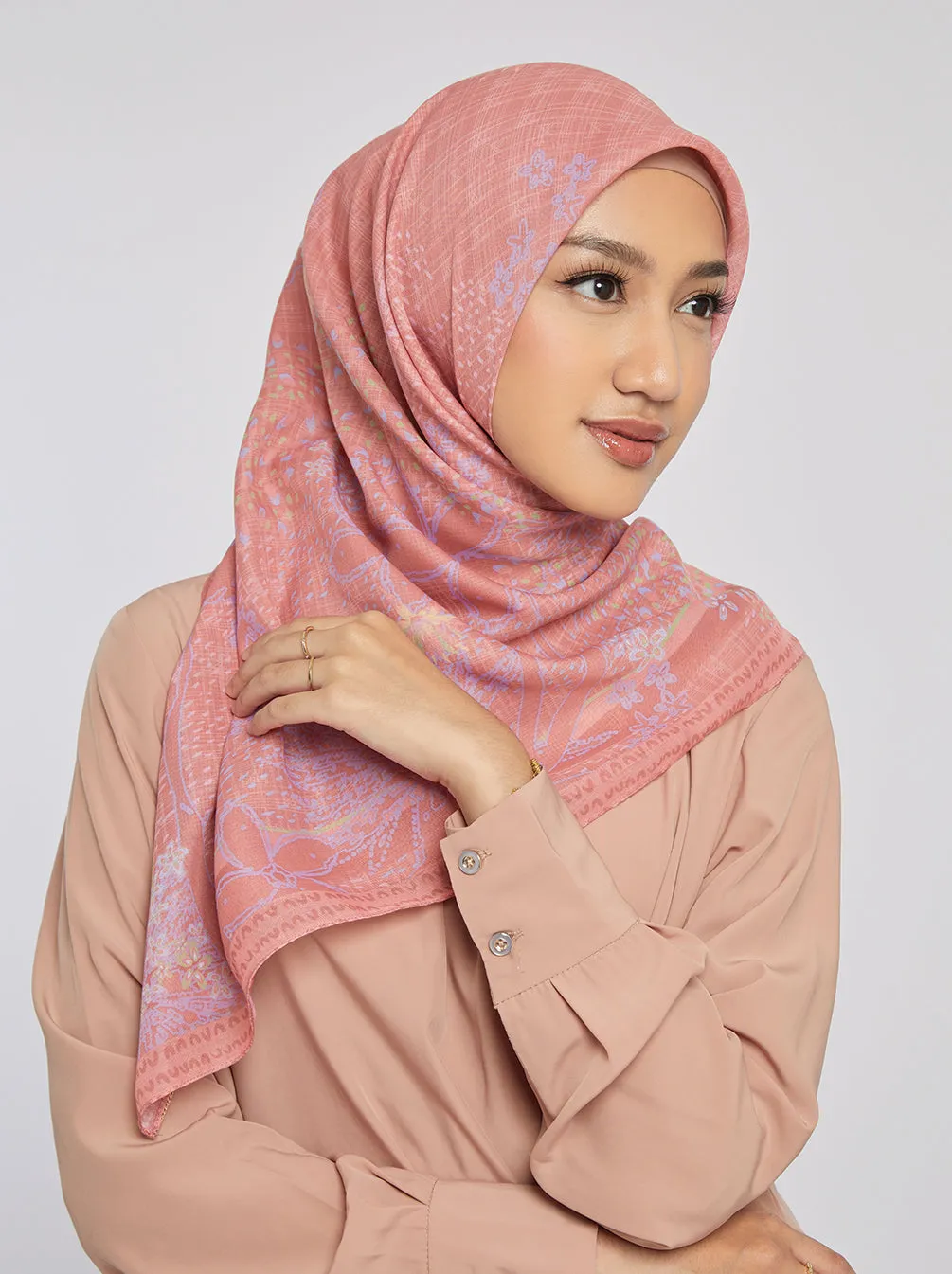 LIBERA SCARF DARK PEACH