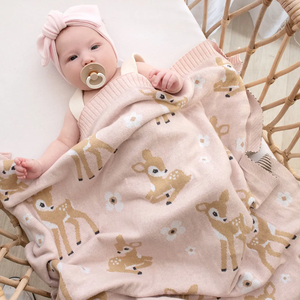 Living Textiles Whimsical Blanket - Fawn