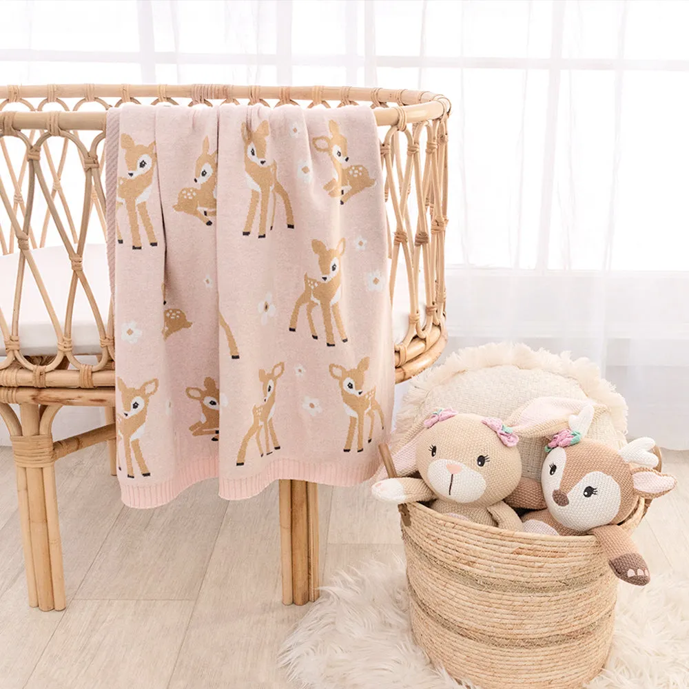 Living Textiles Whimsical Blanket - Fawn