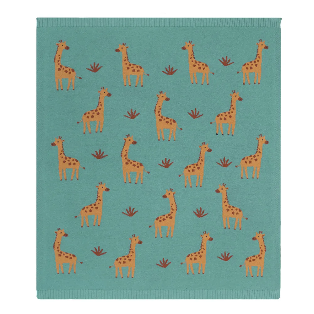 Living Textiles Whimsical Blanket - Giraffe