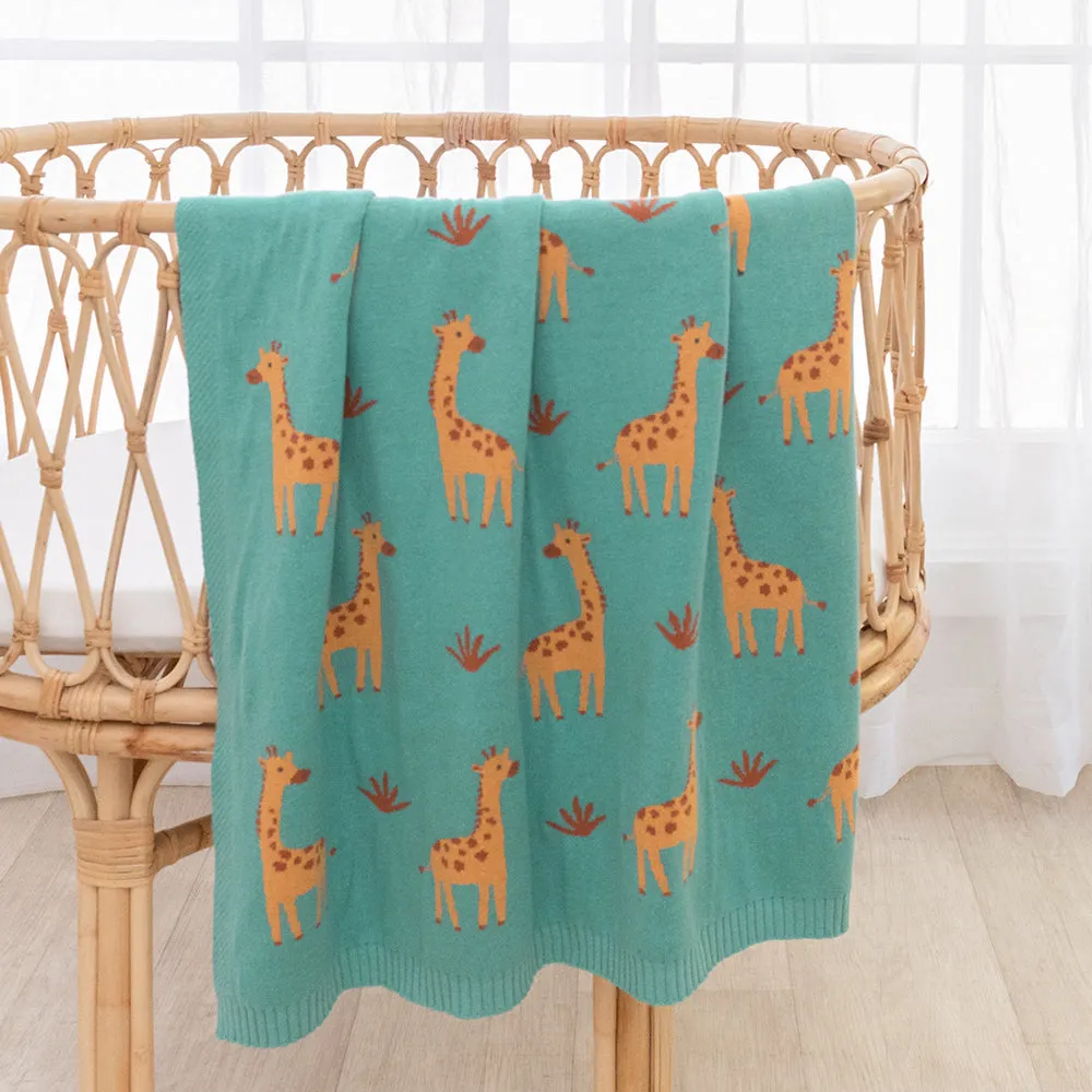 Living Textiles Whimsical Blanket - Giraffe