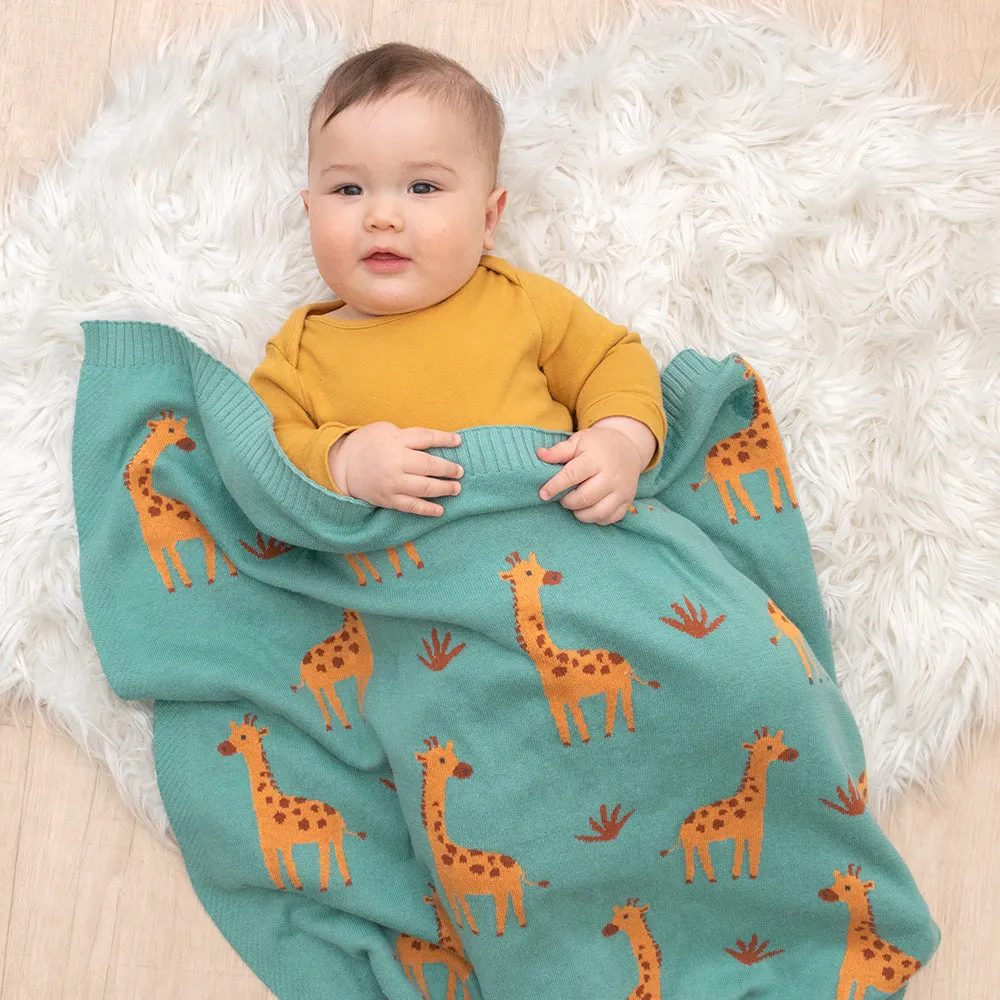 Living Textiles Whimsical Blanket - Giraffe